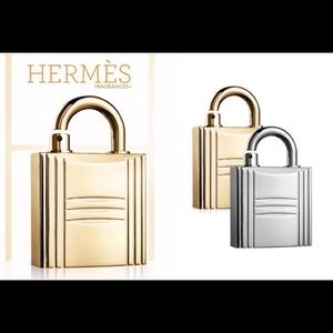 💯Collectible Rare Hermes Silver Cadena Refillable perfume Bottle no fragrance
